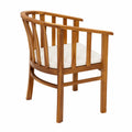 Chaise en bois d'acacia avec coussin