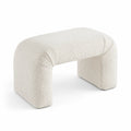 Tabouret en Bouclé Blanc